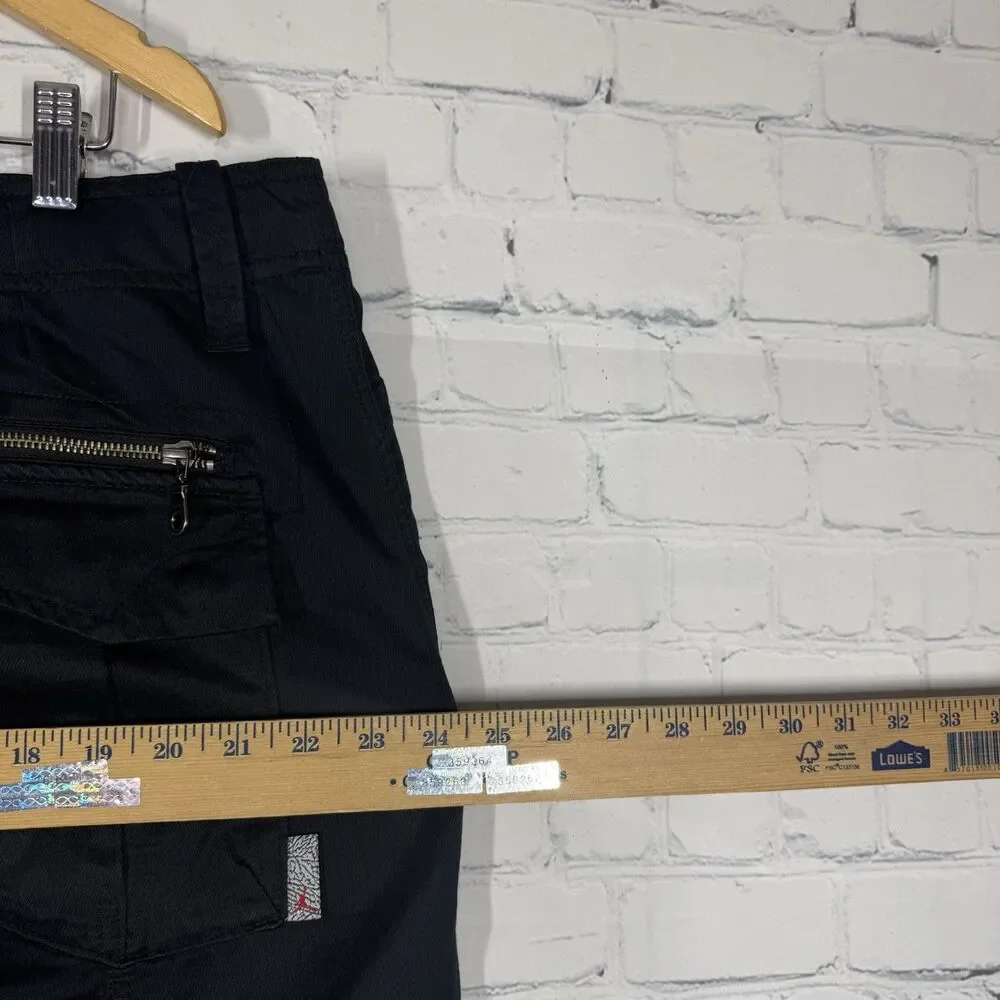 Nike Air Jordan Men's Cargo Pants Black Size 38 Cotton Utility Streetwear Skater